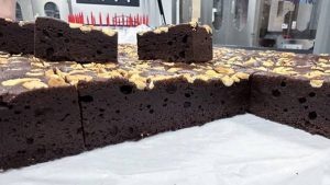 布朗尼超声波切割机 - 布朗尼切块 - 驰飞超声波