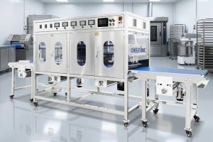 商用超声波慕斯蛋糕切割机_食品级材质_规模化烘焙专用 - 驰飞超声波