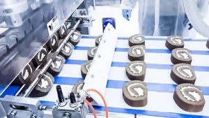 瑞士卷打卷切割垫纸叠饼全套设备 - 超声波切割机 - 驰飞超声波